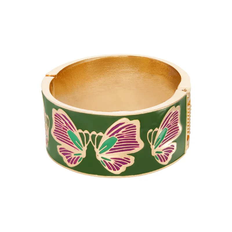 Rolling tide bracelet-AMOK CUFF BUTTERFLY FOREST