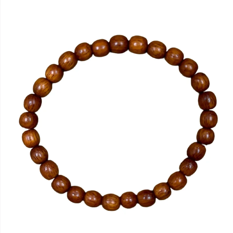 Matte titanium bracelet-Bayong Wood 6mm Bracelet