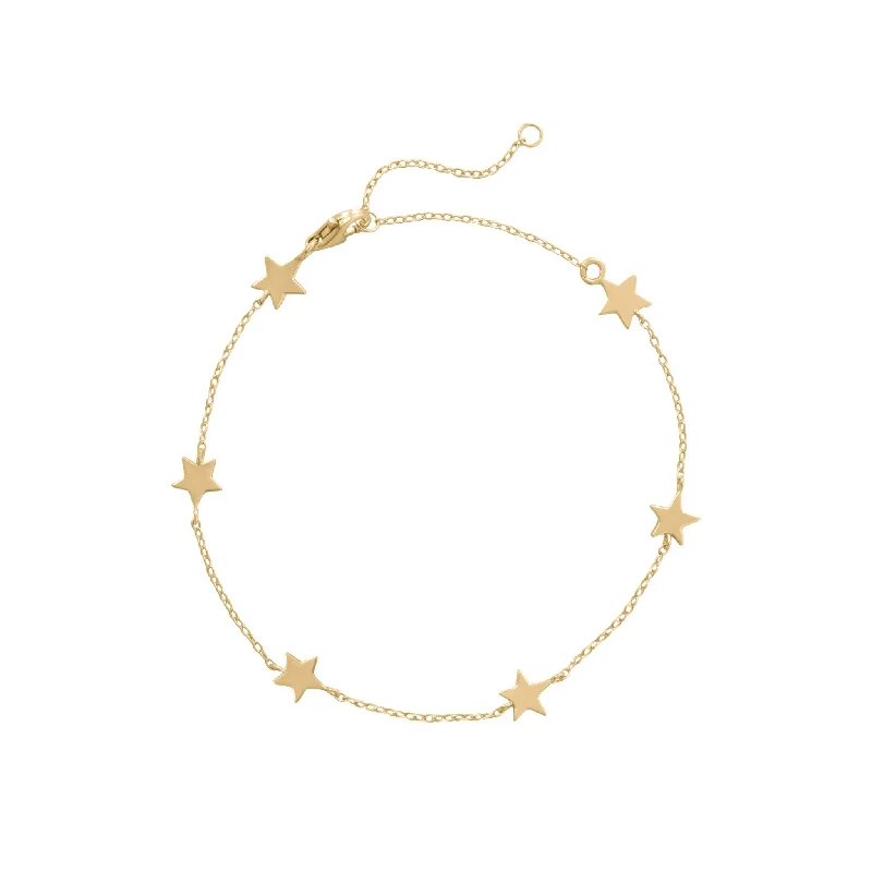 Ethnic scored bracelet-Star Bracelet