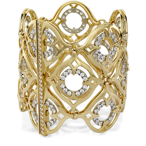 Surge design bracelet-Hearts On Fire Copley Diamond Cuff