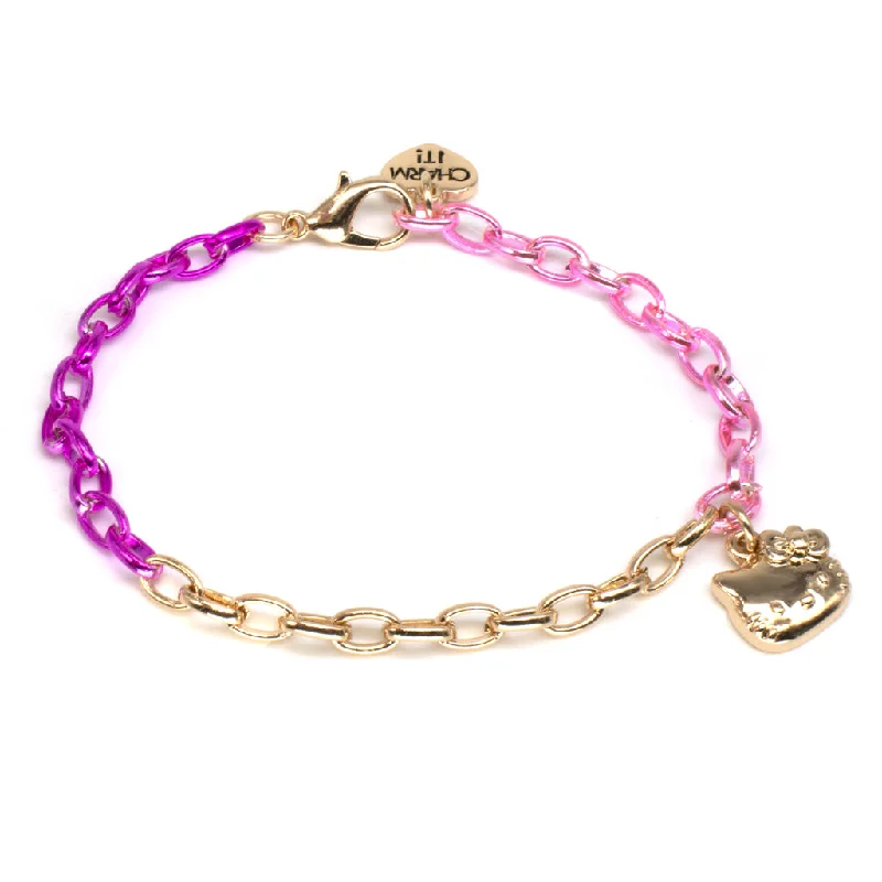 Heavy pave bracelet-Hello Kitty Chain Bracelet