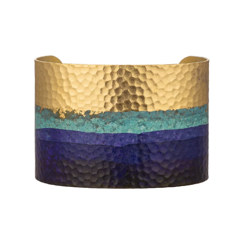 Offset gem bracelet-Issoria Cuff