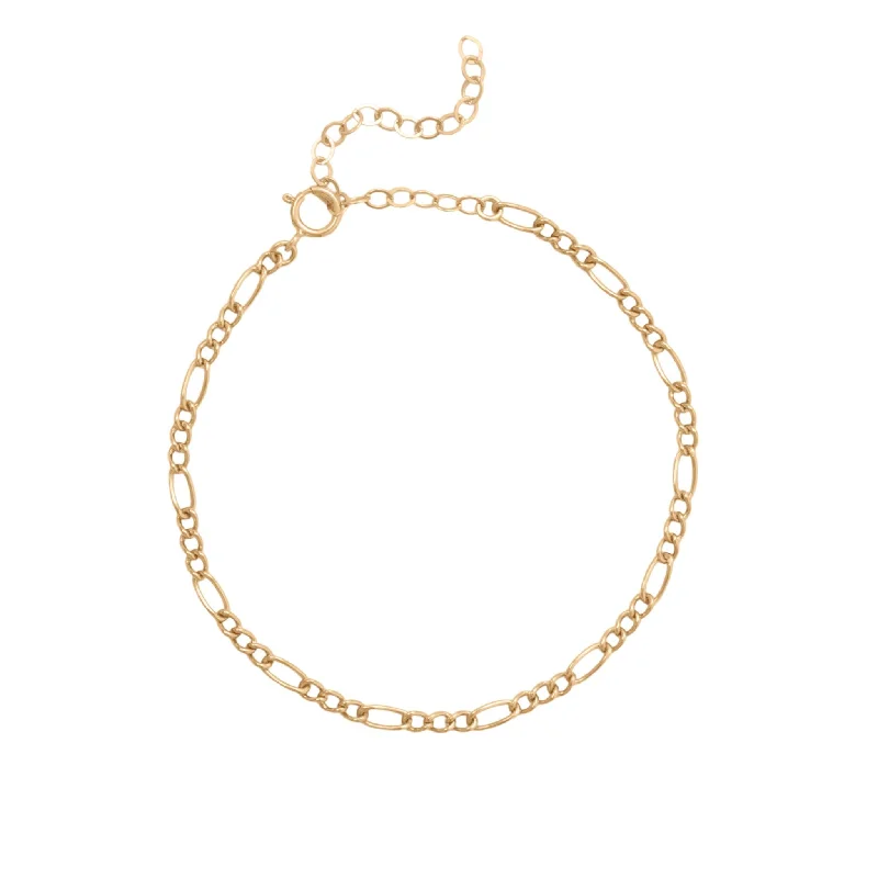 Thick band bracelet-Large Figaro Chain Bracelet