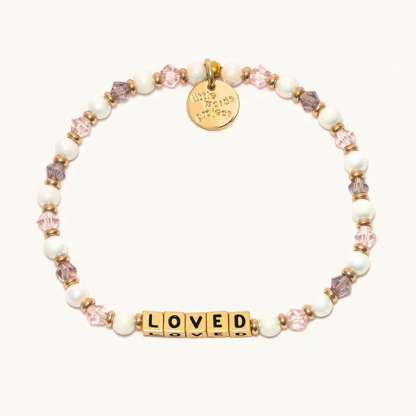 Pleated edge bracelet-LITTLE WORDS GOLD