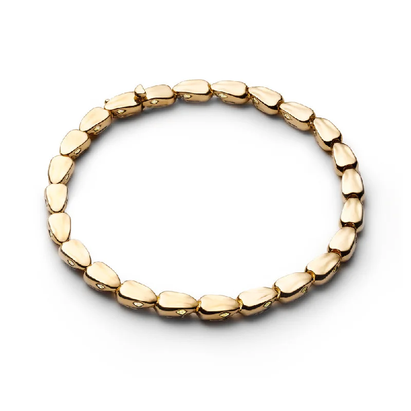 Rounded gem bracelet-Maneater Tennis Bracelet