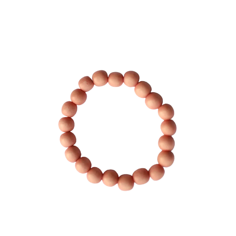 Low-set stone bracelet-Melon Wood 10mm Bracelet