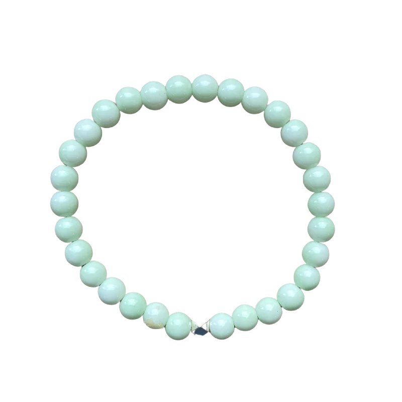 Summit stone bracelet-Mint Round 6mm Bracelet