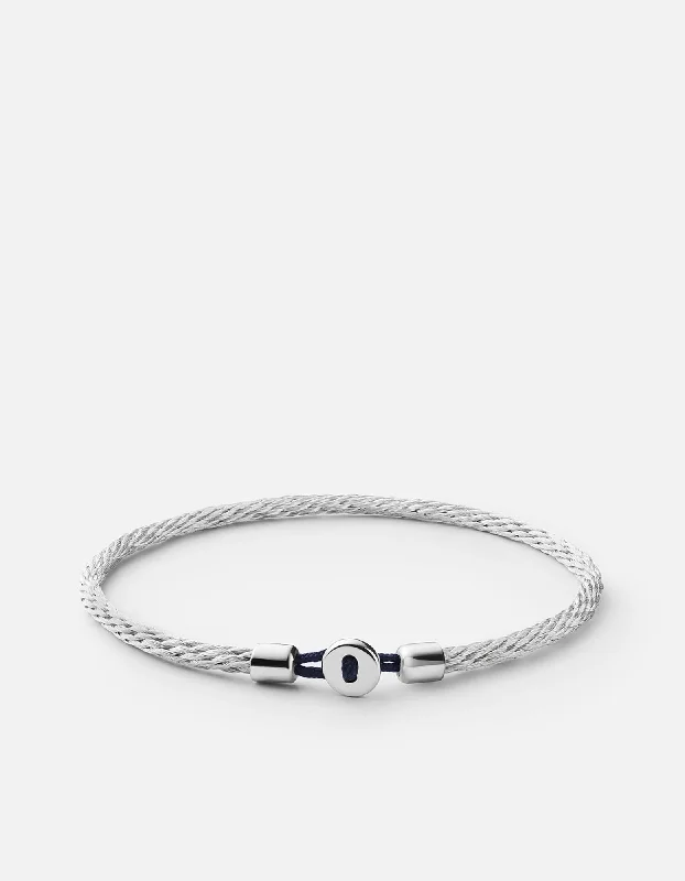 Light braid bracelet-Nexus Cable Bracelet, Sterling Silver