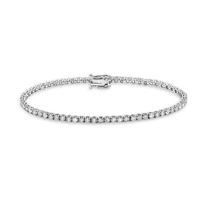 Surge design bracelet-Showroom Collection Diamond Tennis Bracelet (3.00 ct.) 2.20 mm 4-Prongs Setting in 14K Gold