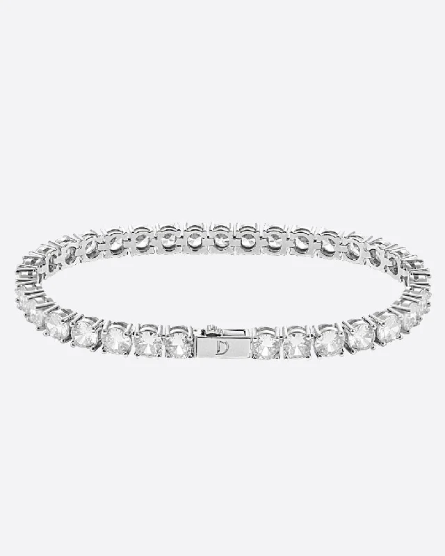 Retro topaz bracelet-TENNISBOY BRACELET. - 5MM WHITE GOLD