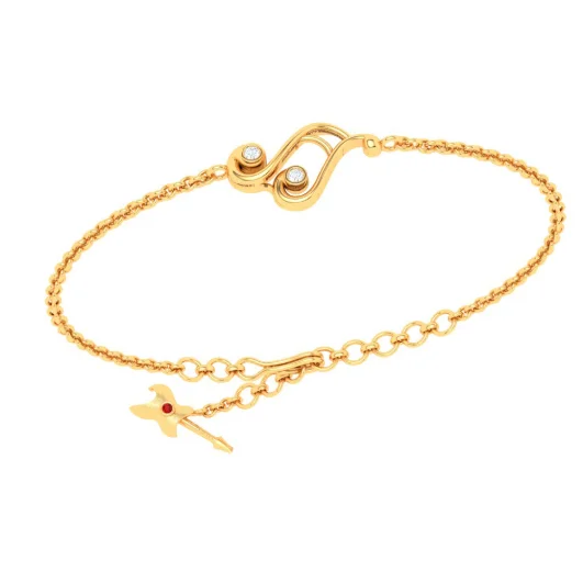 14KT Musical Note Gold Bracelet From Amazea Collection