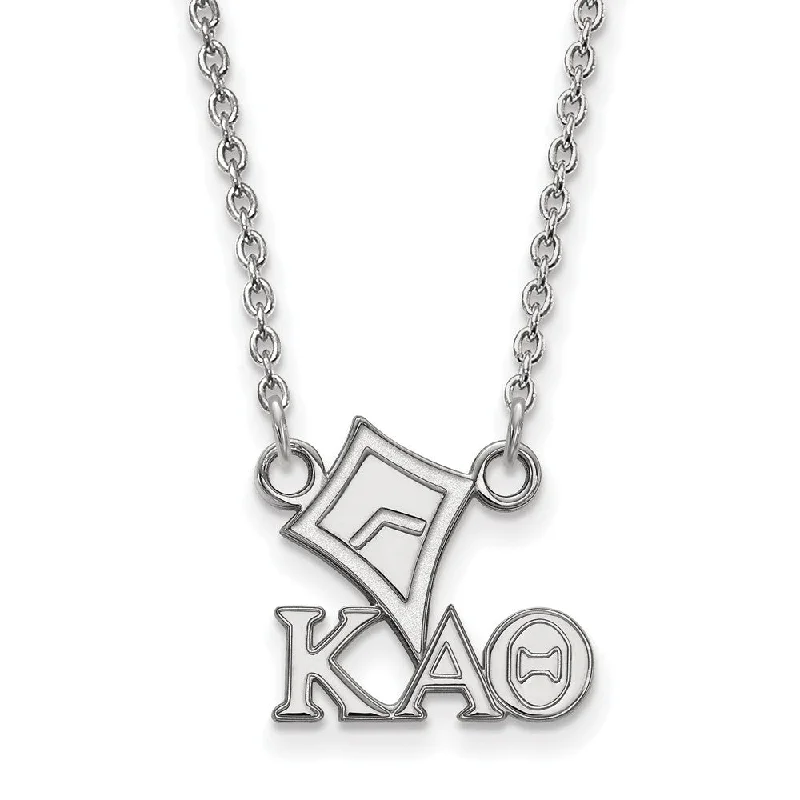 Lush moonstone necklace-Sterling Silver Kappa Alpha Theta XS (Tiny) Necklace