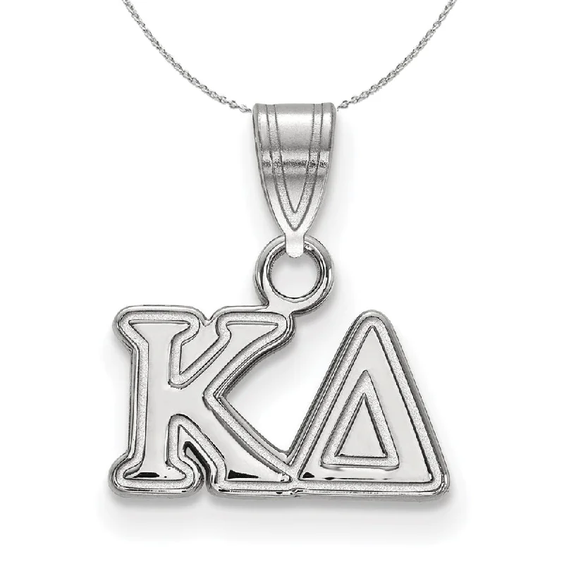 Sterling Silver Kappa Delta Small Greek Necklace