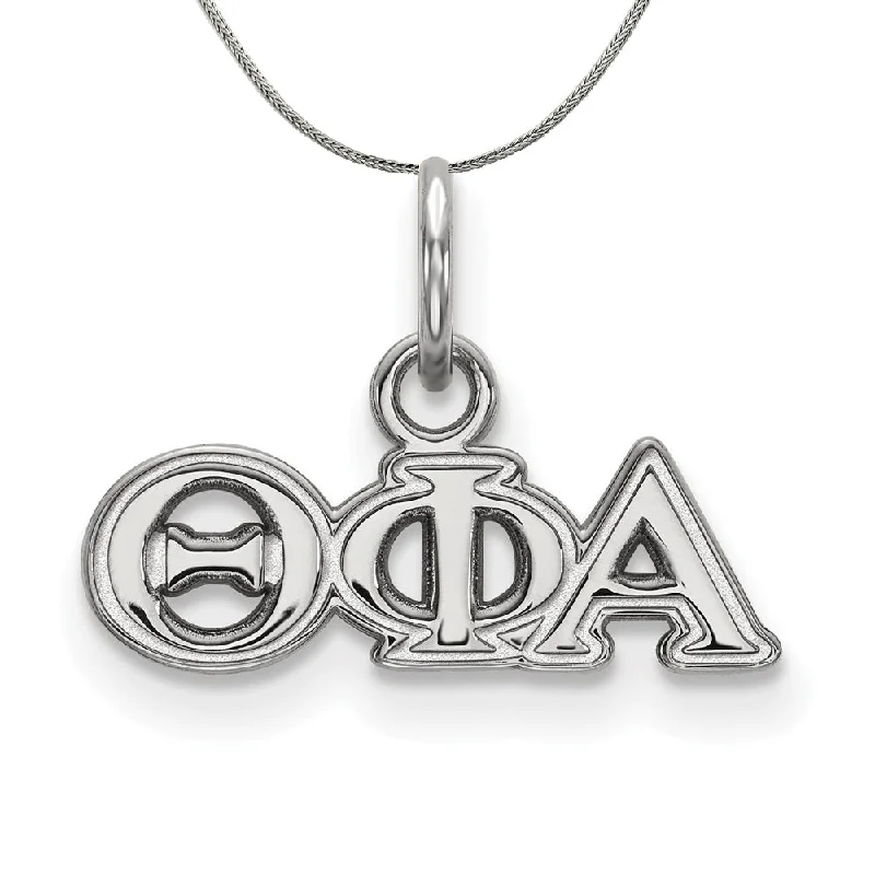 Sterling Silver Theta Phi Alpha XS (Tiny) Greek Necklace