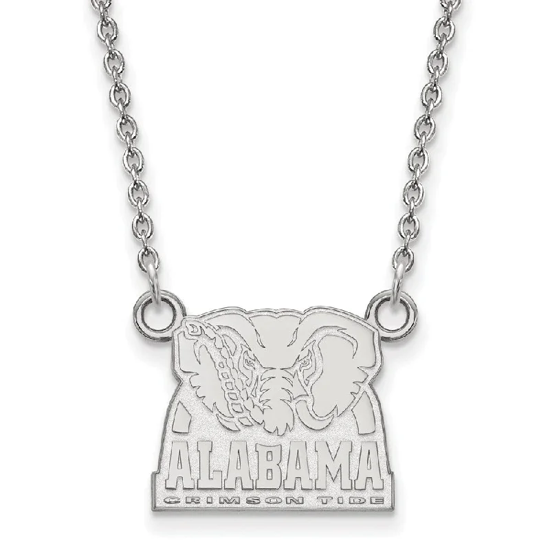 Sterling Silver U of Alabama Sm Crimson Tide Necklace