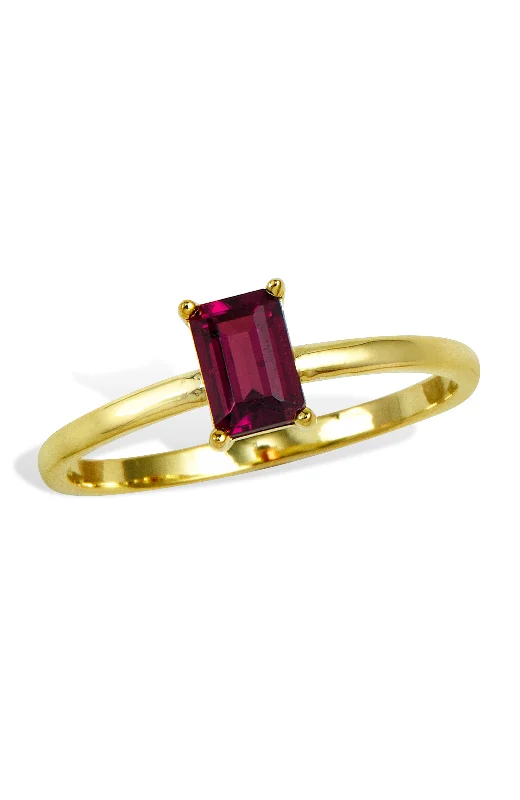 Satin shale ring-18K Gold Vemeil Birthstone Ring