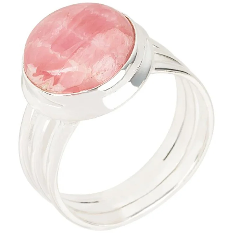 Lush emerald ring-925 Sterling Silver Rhodochrosite Ring