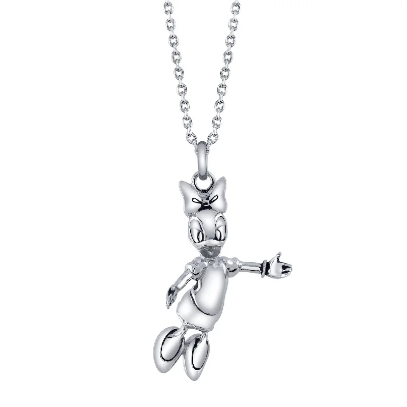 Twinkling crystal necklace-Disney X RockLove HUGGABLES Daisy Duck Necklace