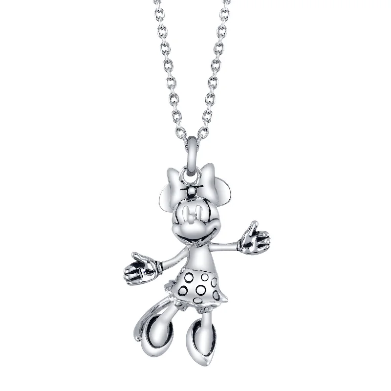 Raw gem necklace-Disney X RockLove HUGGABLES Minnie Mouse Necklace