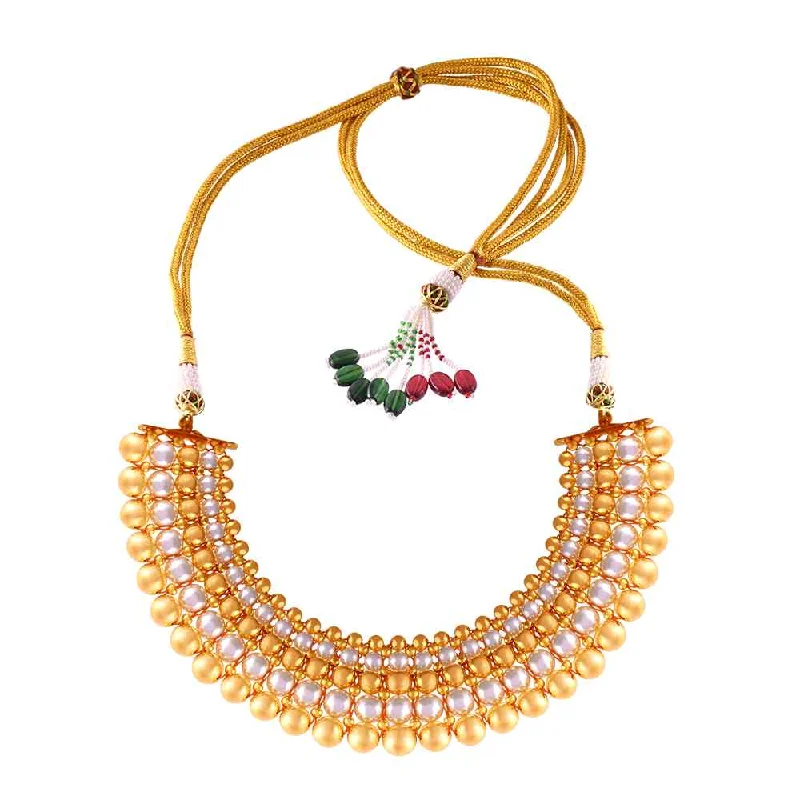 Sunbeam necklace-Fiery Gold Tushi Necklace