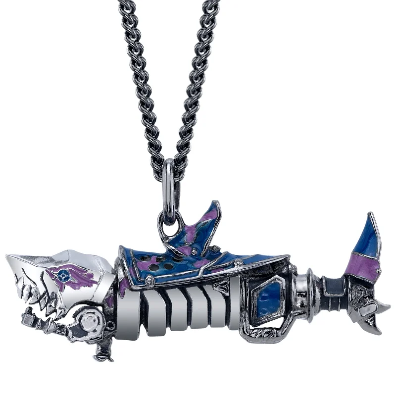 Lush garnet necklace-League of Legends X RockLove ARCANE Fishbones Necklace