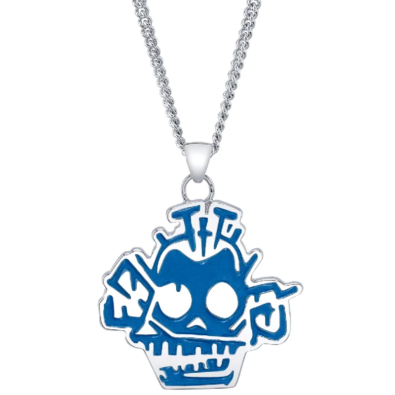 Deep emerald necklace-League of Legends X RockLove ARCANE Jinx Blue Monkey Necklace