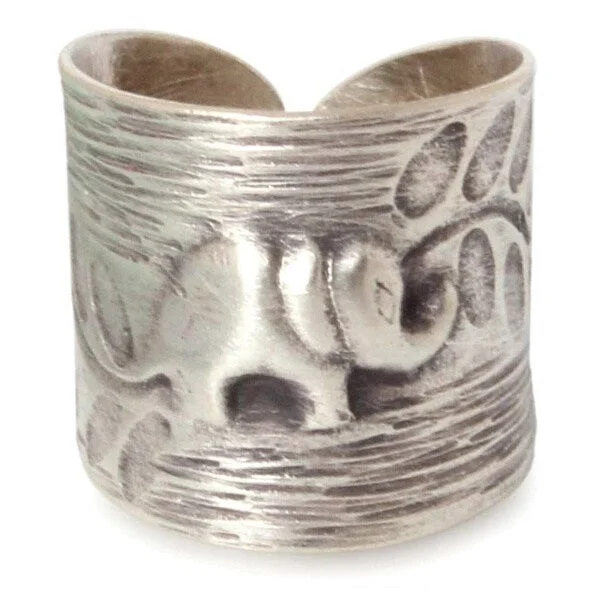 Sunbeam ring-NOVICA Handmade Sterling Silver 'Thai Forest Elephant' Ring (Thailand)