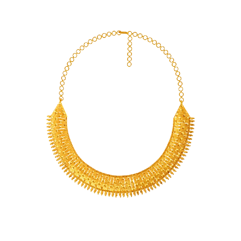 Classic ruby necklace-P.c. Chandra Jewellers 22KT Yellow Gold Necklace For Women