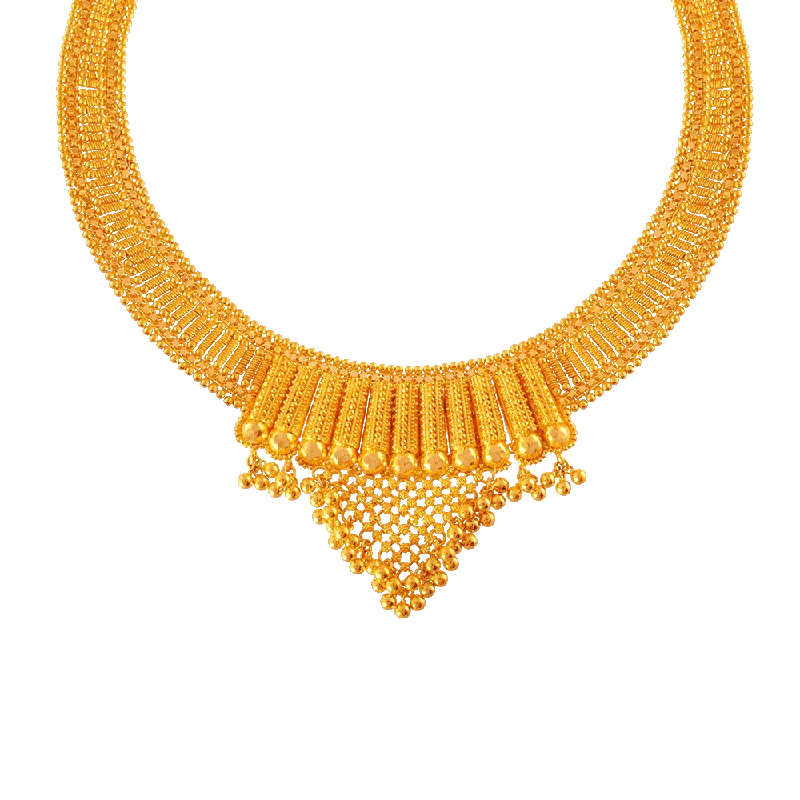 Leaning stone necklace-P.c. Chandra Jewellers 22KT Yellow Gold Necklace For Women