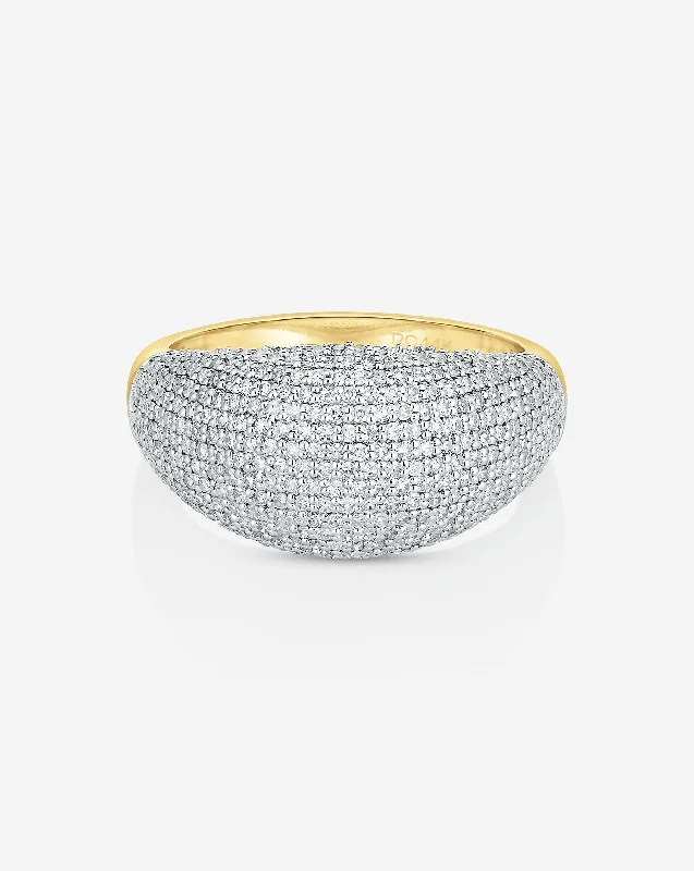 Luminous diamond ring-Pavé Jumbo Diamond Cloud Ring