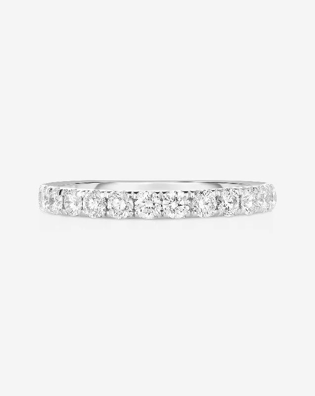 Ethnic scored ring-Perfect Pavé Diamond Ring | Platinum