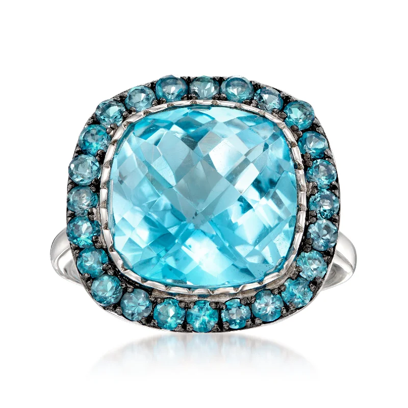 Aura ring-Ross-Simons Sky and London Blue Topaz Ring in Sterling Silver