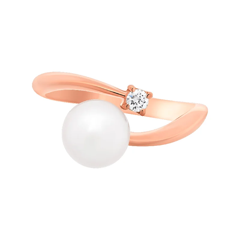 Icy topaz ring-Salvini by Damiani Women's 18K Rose Gold DIA: 0.06ct. twd. Ring 20073748