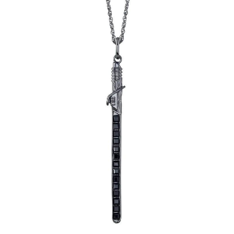 Surge design necklace-Star Wars X RockLove Darksaber Crystal Lightsaber Necklace