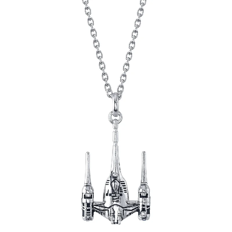 Elevated gem necklace-Star Wars X RockLove Naboo N-1 Starfighter Necklace