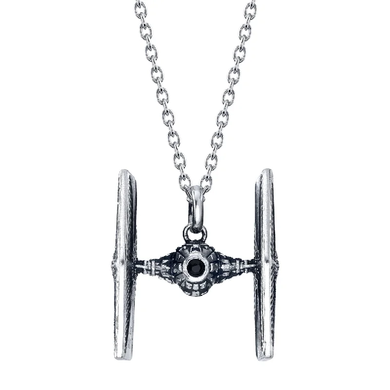 Retro turquoise necklace-Star Wars X RockLove TIE Fighter Necklace