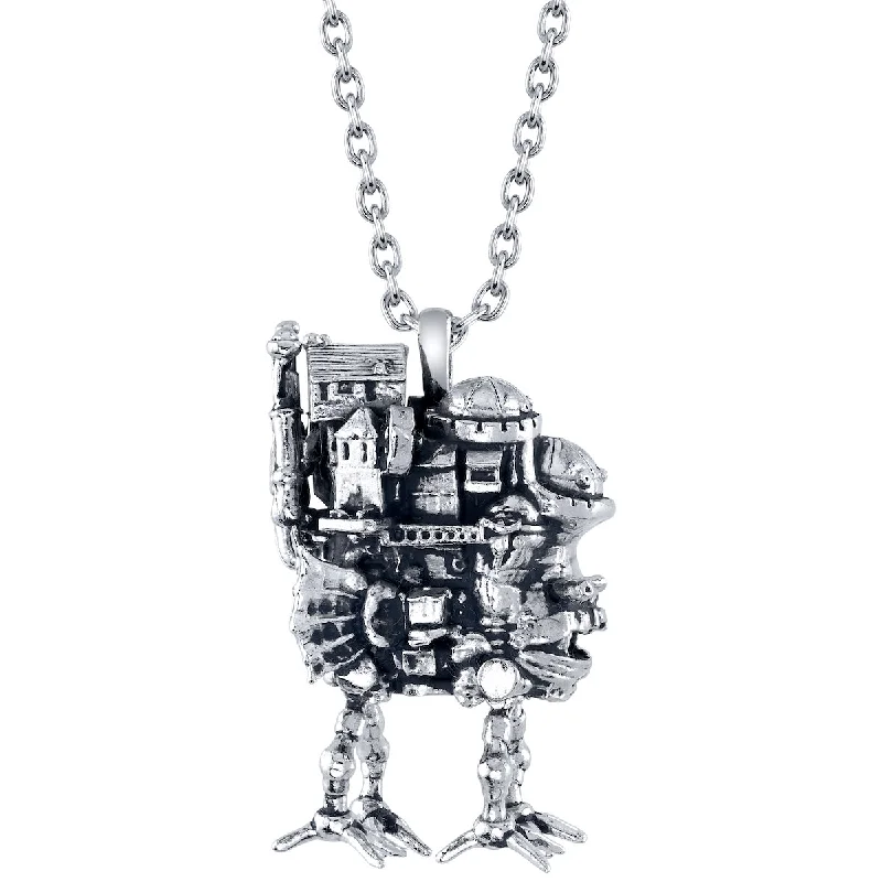 Drifting diamond necklace-Studio Ghibli X RockLove HOWLS MOVING CASTLE Castle Necklace