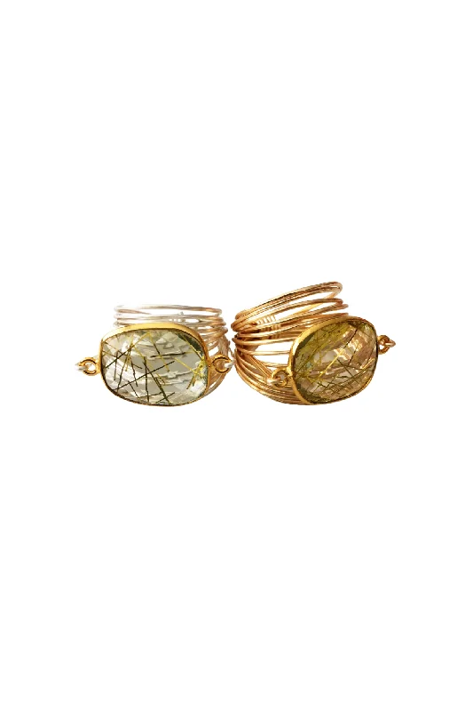 Summit stone ring-Torrey Ring in Golden Rutilated Quartz