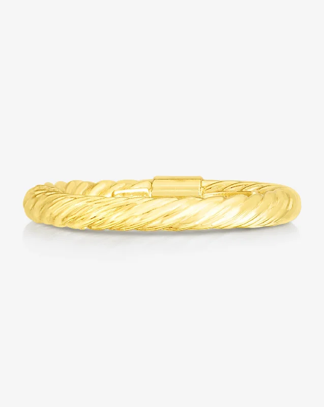 Quilted band ring-Twisted Cable Ring