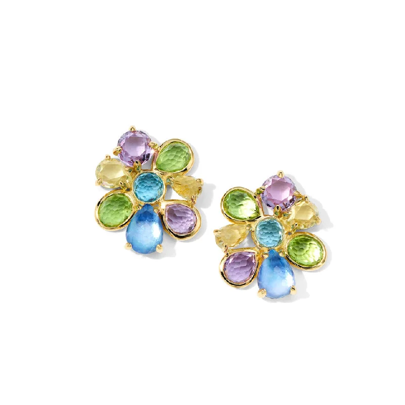 Channeled design earrings-Rock Candy Alpine Small Cluster Studs