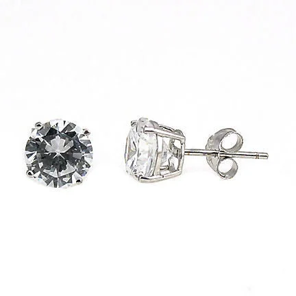 Sparkling drop earrings-Jayden: 6mm, 1.5ct Brilliant Cut Simulated Diamond CZ Stud Earrings