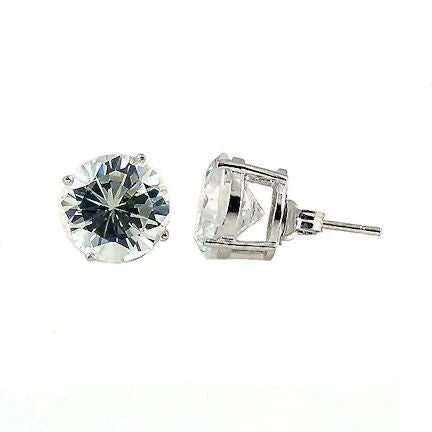 Quilted hoop earrings-Jayden: 7mm, 2.5ct Brilliant Cut Simulated Diamond CZ Stud Earrings