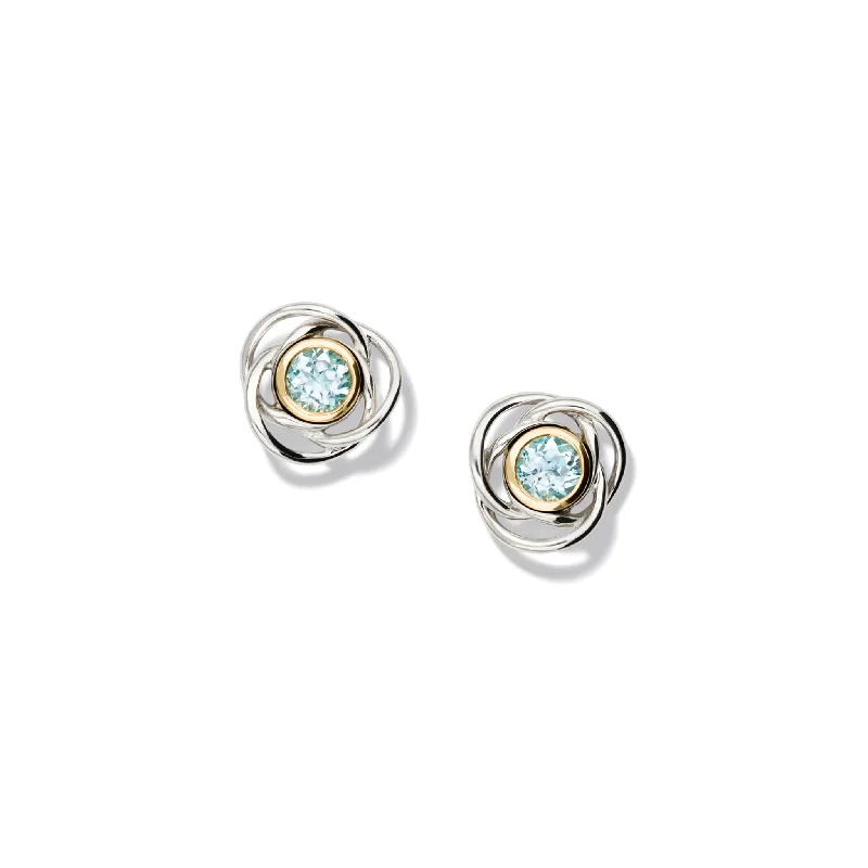 Elevated gem earrings-Shippo Earring Halos Silver