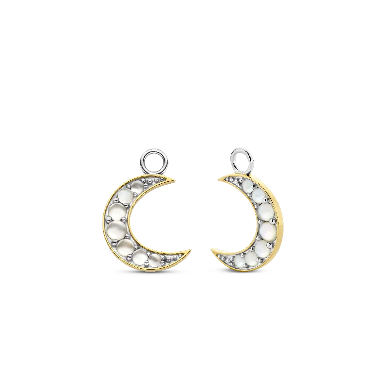 Dimpled earrings-TI SENTO Ear Charms 9269MW