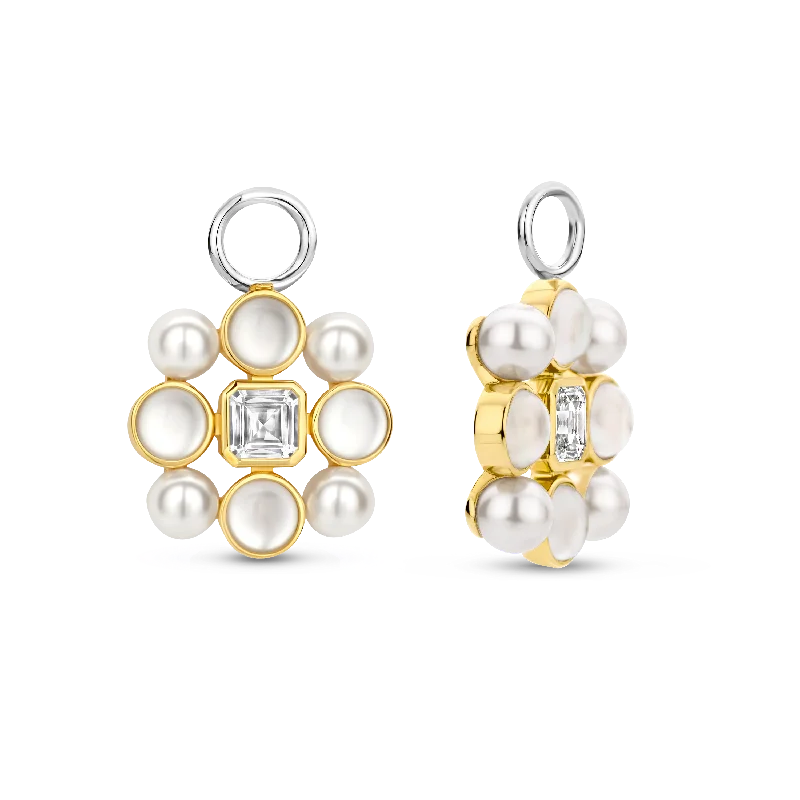 Thirteen-gem earrings-TI SENTO Ear Charms 9274YP